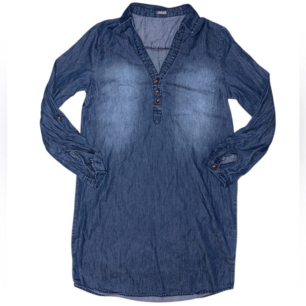 Charlotte Russe Blue Denim Tunic Dress